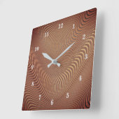 Abstrakte Goldene Waves Uhr (Winkel)