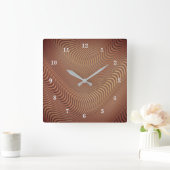 Abstrakte Goldene Waves Uhr (Zuhause)