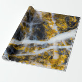 Abstrakte goldfarbene Linien Felsstruktur Geschenkpapier (Ungerollt)