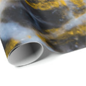 Abstrakte goldfarbene Linien Felsstruktur Geschenkpapier (Rolleneckpunkt)