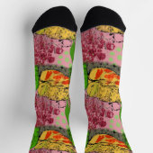 Abstrakte Goldfish Socken (Oben)