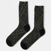 Abstrakte Goldfusssocken Socken (Linkes Detail)
