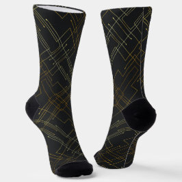 Abstrakte Goldfusssocken Socken