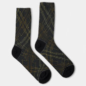 Abstrakte Goldfusssocken Socken (Rechts)