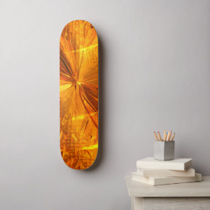 Abstrakte Goldkämme Skateboard