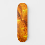 Abstrakte Goldkämme Skateboard (Vorderseite)