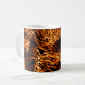 Abstrakte Goldlampen Kaffeetasse (Vorderseite Links)