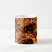 Abstrakte Goldlampen Kaffeetasse (Mittel)