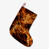 Abstrakte Goldlampen Kleiner Weihnachtsstrumpf (Vorderansicht (hängend))