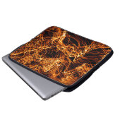 Abstrakte Goldlampen Laptopschutzhülle (Vorne Knopf)