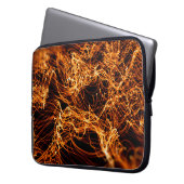 Abstrakte Goldlampen Laptopschutzhülle (Vorderseite Links)