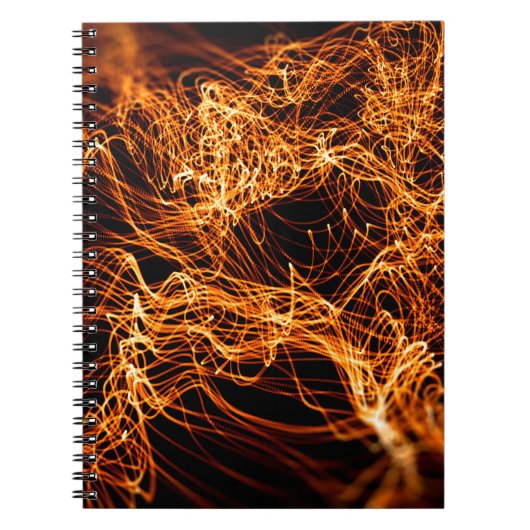 Abstrakte Goldlampen Notizblock (Vorderseite)