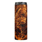 Abstrakte Goldlampen Thermosbecher (Rückseite)