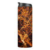 Abstrakte Goldlampen Thermosbecher (Nach rechts gedreht)