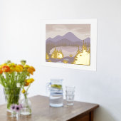 abstrakte Goldlandschaft Foliendrucke (Ablage(Küche))