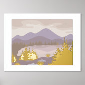 abstrakte Goldlandschaft Foliendrucke (Vorderseite)