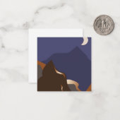 Abstrakte Goldlandschaft Mitteilungskarte (Vorderseite/Rückseite Beispiel)