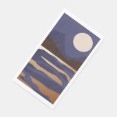 Abstrakte Goldlandschaft Serviette (Ecke)