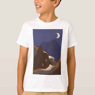 Abstrakte Goldlandschaft T-Shirt