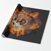 Abstrakte Goldlatte Geschenkpapier (Ungerollt)