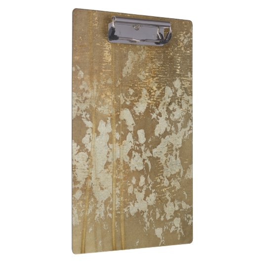 Abstrakte Goldmalerei mit Silberfalten Klemmbrett (Rechts)
