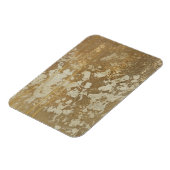 Abstrakte Goldmalerei mit Silberfalten Magnet (Linke Seite)