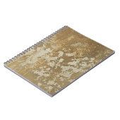 Abstrakte Goldmalerei mit Silberfalten Notizblock (Linke Seite)