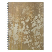 Abstrakte Goldmalerei mit Silberfalten Notizblock (Vorderseite)