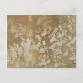 Abstrakte Goldmalerei mit Silberfalten Postkarte (Vorderseite)