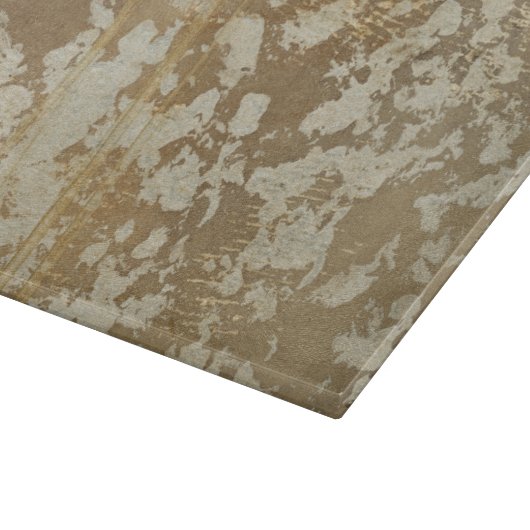 Abstrakte Goldmalerei mit Silberfalten Schneidebrett (Ecke)