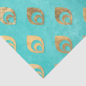 Abstrakte Goldtropfen im Wasserfall Seidenpapier (Detail)