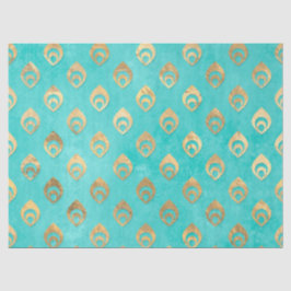 Abstrakte Goldtropfen im Wasserfall Seidenpapier