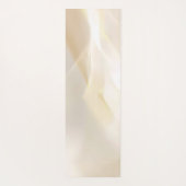 Abstrakte Goldwaagen auf Weiß Yogamatte (Rückseite)