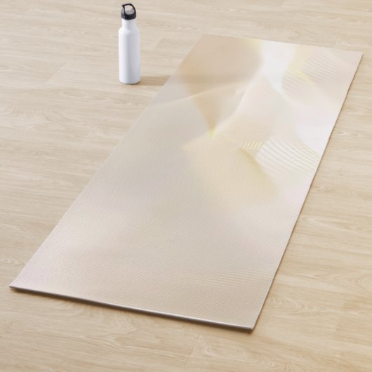 Abstrakte Goldwaagen auf Weiß Yogamatte (Beispiel)