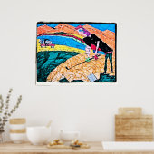 abstrakte Golffarbe Poster (Küche)