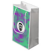 Abstrakte Gorilla-Geschenktasche Kleine Geschenktüte (Rückseite Schrägansicht)