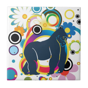 Abstrakte Gorilla Keramik Tile Fliese