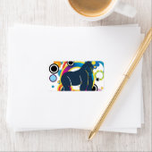 Abstrakte Gorilla Labels Adressaufkleber (Insitu)