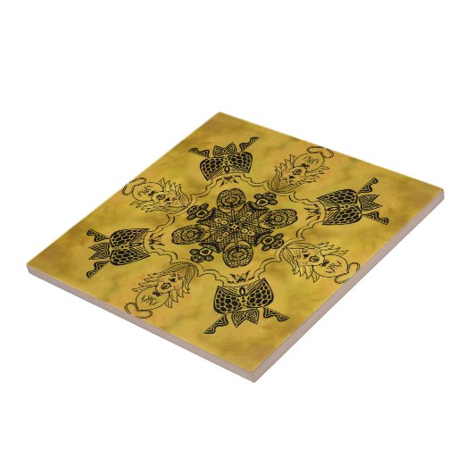 Abstrakte Goth Tribal Line Zeichnend Wiederholungs Fliese (Seite)