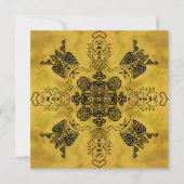 Abstrakte Goth Tribal Line Zeichnend Wiederholungs Karte (Vorderseite)