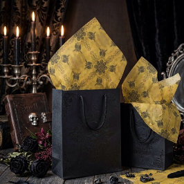 Abstrakte Goth Tribal Line Zeichnend Wiederholungs Seidenpapier