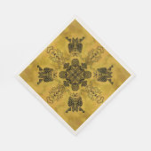 Abstrakte Goth Tribal Line Zeichnend Wiederholungs Serviette (Ecke)