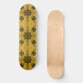 Abstrakte Goth Tribal Line Zeichnend Wiederholungs Skateboard (Vorderseite)