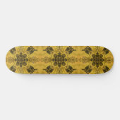 Abstrakte Goth Tribal Line Zeichnend Wiederholungs Skateboard (Horizontal)