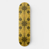 Abstrakte Goth Tribal Line Zeichnend Wiederholungs Skateboard (Vorderseite)