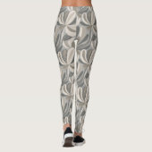 Abstrakte Gouache-Blumenkomposition Leggings (Rückseite)