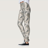 Abstrakte Gouache-Blumenkomposition Leggings (Links)