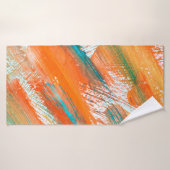 Abstrakte Gouache Malerei in verschiedenen hellen  Badehandtuch (Badehandtuch)