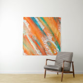 Abstrakte Gouache Malerei in verschiedenen hellen Wandteppich (Beispiel (Horizontal))