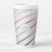 Abstrakte Gradient Lines Kaffeemaschine Tasse (Vorderseite)